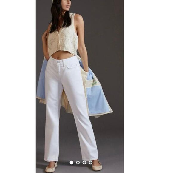 Favorite Daughter The Tommy Mid Rise Boyfriend Jean Size 31‎ White Anthropologie - Picture 3 of 16